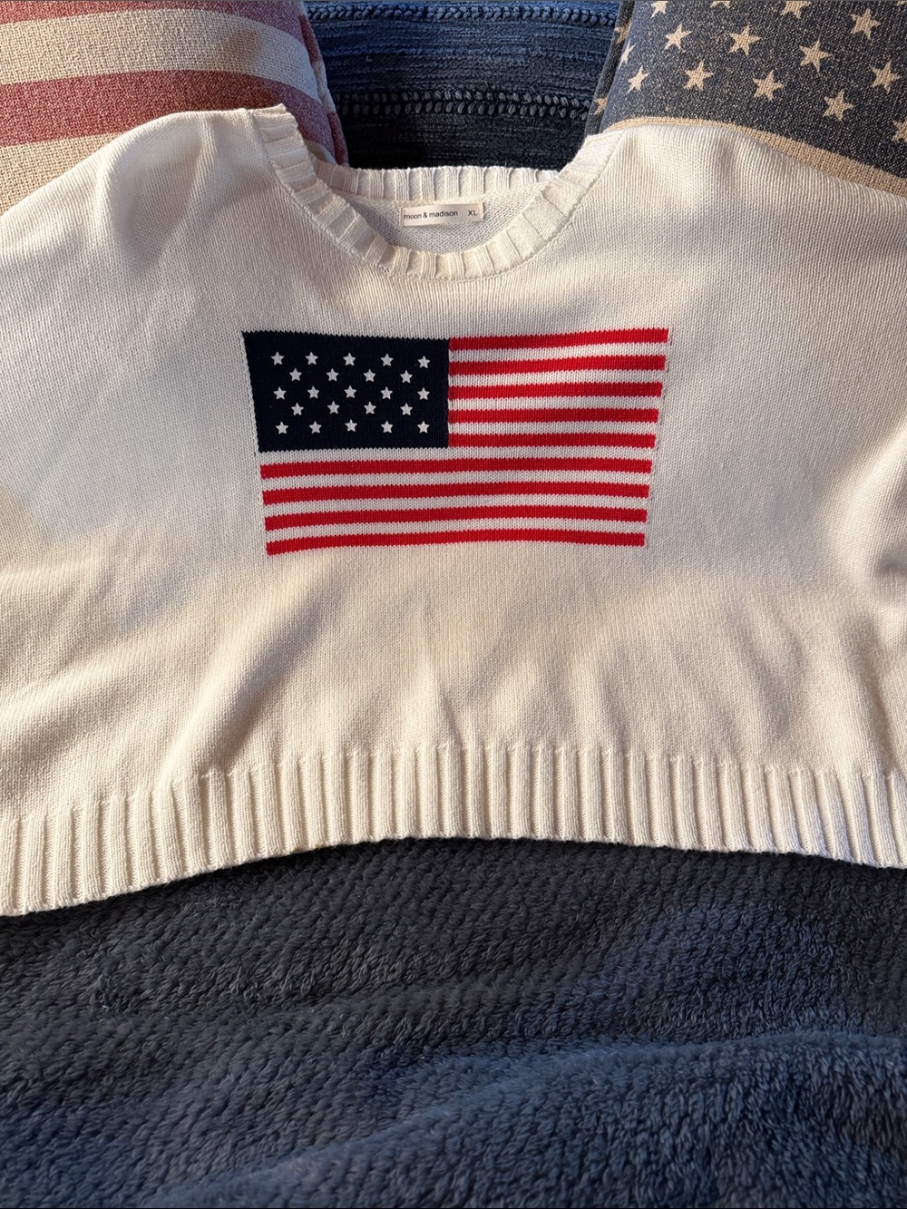 American Flag Knit Sweater - Stars & Stripes